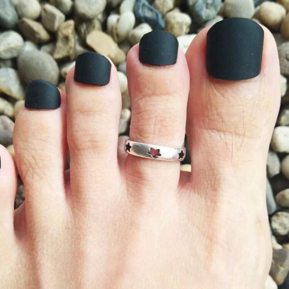Silver Star Toe Ring
